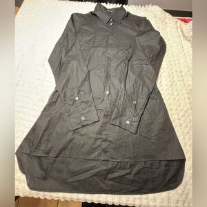 Ann Demeulemeester Black Trench Coat with Structured Shoulders